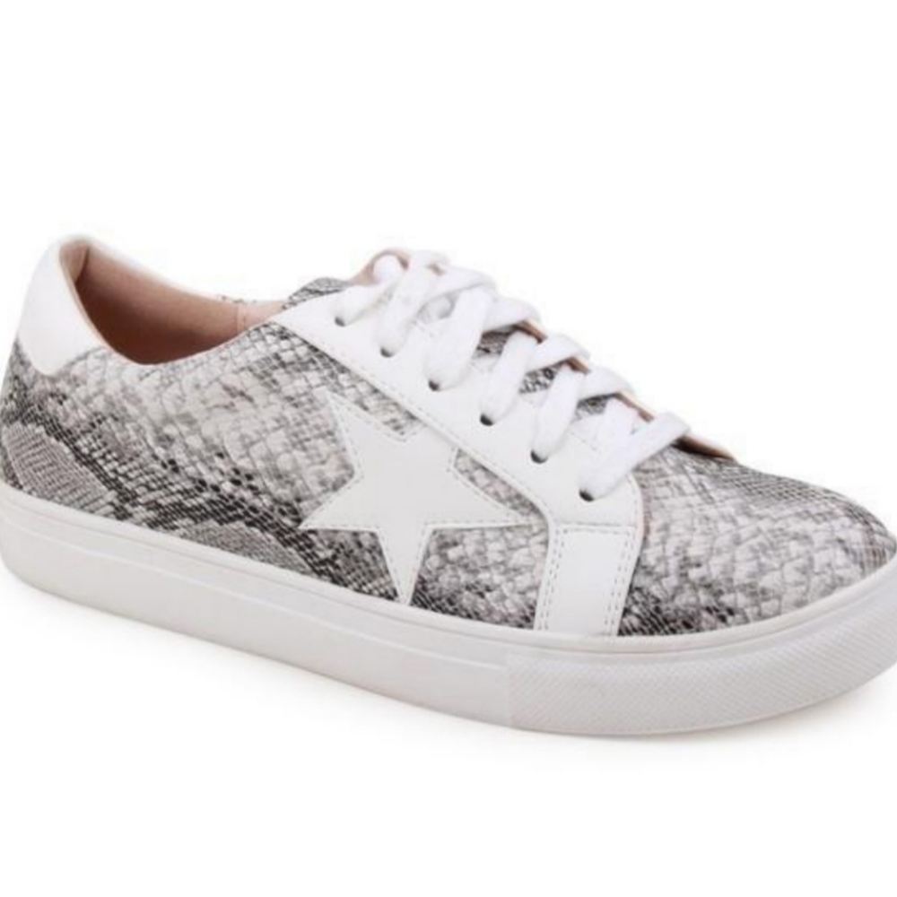Snake Print Canvas Shoes